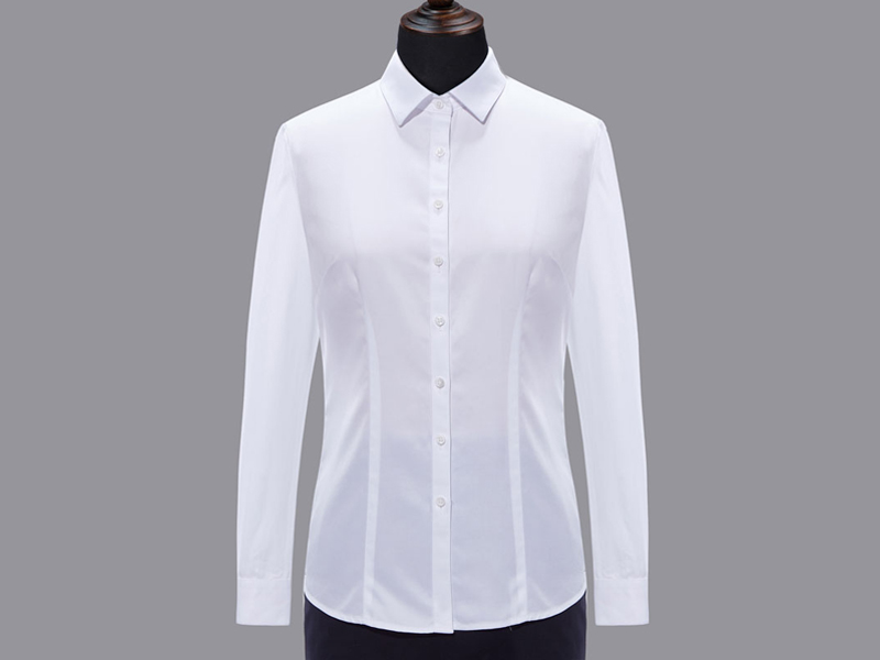 純棉女士長(zhǎng)袖襯衫定做